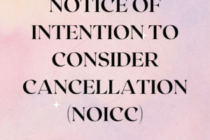 Notice of Intention to Consider Cancellation (NOICC)